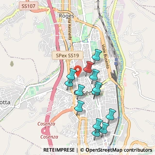 Mappa Via Arnaldo de Filippis, 87100 Cosenza CS, Italia (1.01692)