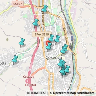 Mappa Via Arnaldo de Filippis, 87100 Cosenza CS, Italia (1.12214)