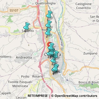 Mappa Via Arnaldo de Filippis, 87100 Cosenza CS, Italia (1.63615)