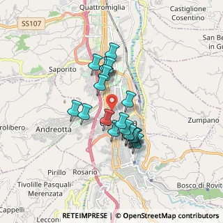 Mappa Via Arnaldo de Filippis, 87100 Cosenza CS, Italia (1.438)