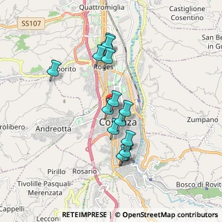 Mappa Via Arnaldo de Filippis, 87100 Cosenza CS, Italia (1.69286)