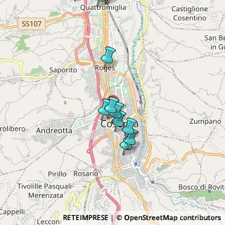 Mappa Via Arnaldo de Filippis, 87100 Cosenza CS, Italia (2.08636)