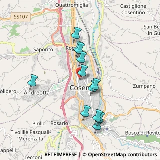 Mappa Via Lazio, 87100 Cosenza CS, Italia (1.87667)