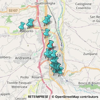 Mappa Via Lazio, 87100 Cosenza CS, Italia (1.81789)