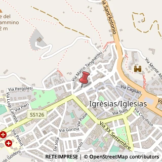 Mappa Via Sassari, 7, 09016 Iglesias, Carbonia-Iglesias (Sardegna)