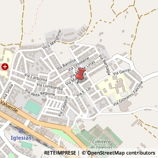 Mappa Via Mandrolisai, N°10, 09016 Iglesias, Carbonia-Iglesias (Sardegna)
