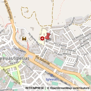 Mappa Via San Leonardo, 4A, 09016 Iglesias, Carbonia-Iglesias (Sardegna)