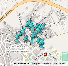 Mappa Via Milano, 09033 Decimomannu CA, Italia (0.13929)
