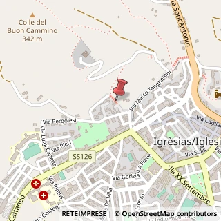 Mappa Via arborea 92, 09016 Iglesias, Carbonia-Iglesias (Sardegna)