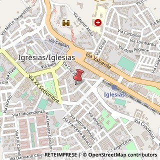 Mappa Via Renzo Laconi, Km. 6.500, 09016 Iglesias, Carbonia-Iglesias (Sardegna)