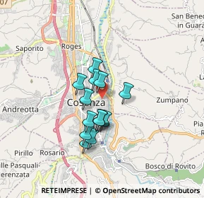 Mappa Via Vencenzo Sprovieri, 87100 Cosenza CS, Italia (1.33071)