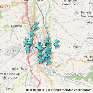 Mappa Via Giambattista d'Amico, 87100 Cosenza CS, Italia (1.44938)