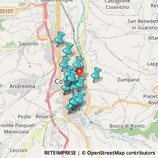 Mappa Via Vencenzo Sprovieri, 87100 Cosenza CS, Italia (1.34294)