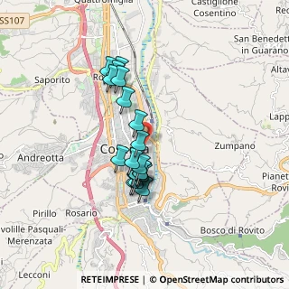 Mappa Via Giambattista d'Amico, 87100 Cosenza CS, Italia (1.54263)
