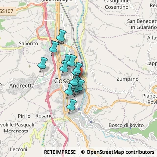 Mappa Via Giambattista d'Amico, 87100 Cosenza CS, Italia (1.238)