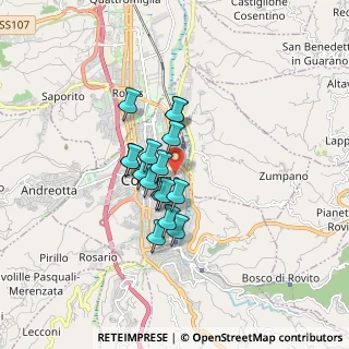 Mappa Via Vencenzo Sprovieri, 87100 Cosenza CS, Italia (1.27)