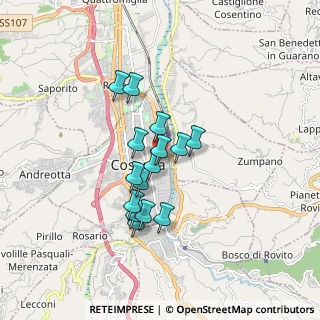 Mappa Via Giambattista d'Amico, 87100 Cosenza CS, Italia (1.436)