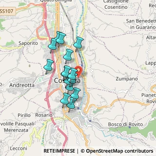 Mappa Via Giambattista d'Amico, 87100 Cosenza CS, Italia (1.49533)