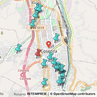 Mappa Via Silvio Sesti, 87100 Cosenza CS, Italia (1.368)