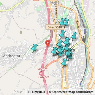 Mappa Viadotto Via degli Stadi, 87100 Cosenza CS, Italia (0.907)