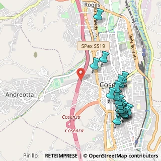 Mappa Viadotto Via degli Stadi, 87100 Cosenza CS, Italia (1.3835)