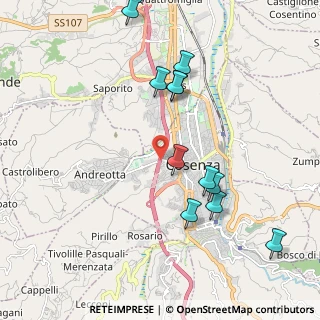 Mappa Viadotto Via degli Stadi, 87100 Cosenza CS, Italia (2.26818)