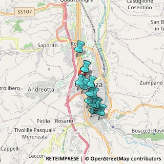 Mappa Via Don Gaetano Mauro, 87100 Cosenza CS, Italia (1.30143)