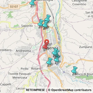 Mappa Via Don Gaetano Mauro, 87100 Cosenza CS, Italia (2.13273)