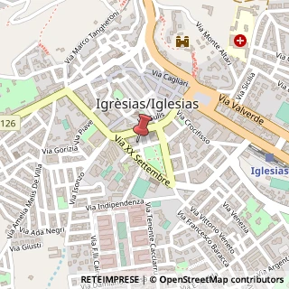 Mappa Via Oristano, 14, 09016 Iglesias, Carbonia-Iglesias (Sardegna)