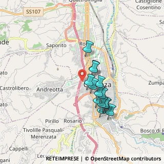 Mappa Via Fratelli Cervi, 87100 Cosenza CS, Italia (1.51357)