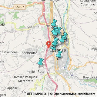 Mappa Via Fratelli Cervi, 87100 Cosenza CS, Italia (1.24091)