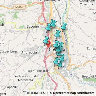 Mappa Via Fratelli Cervi, 87100 Cosenza CS, Italia (1.41067)