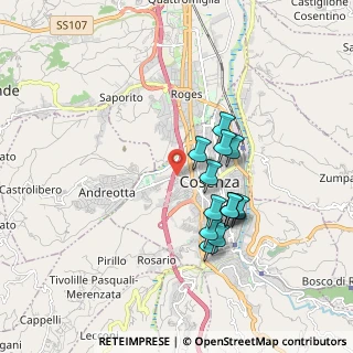 Mappa Via Fratelli Cervi, 87100 Cosenza CS, Italia (1.65846)
