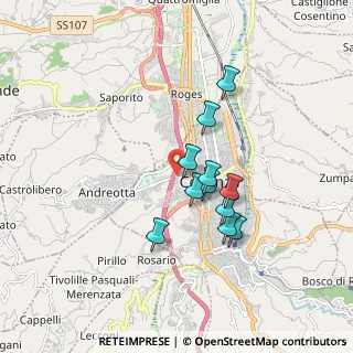 Mappa Via Fratelli Cervi, 87100 Cosenza CS, Italia (1.52364)