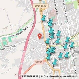 Mappa Via De Nicola Enrico, 87100 Cosenza CS, Italia (0.5995)