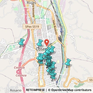 Mappa Largo Beniamino Andreatta, 87100 Cosenza CS, Italia (1.042)
