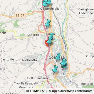 Mappa Corso Firenze, 87036 Quattromiglia CS, Italia (2.60417)