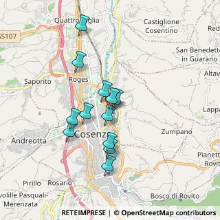 Mappa Via Vaglio Lise, 87100 Cosenza CS, Italia (1.62833)