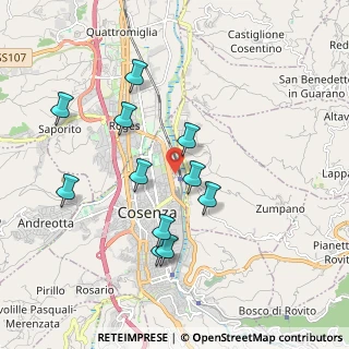 Mappa Via Vaglio Lise, 87100 Cosenza CS, Italia (1.98636)