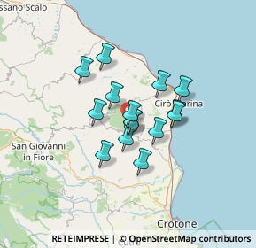 Mappa 88817 Carfizzi KR, Italia (9.95733)