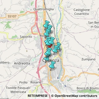 Mappa Di fronte Guardia di Finanza, 87100 Cosenza CS, Italia (1.02231)