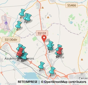 Mappa SS 131 km 12.550, 09028 Sestu CA (5.0815)