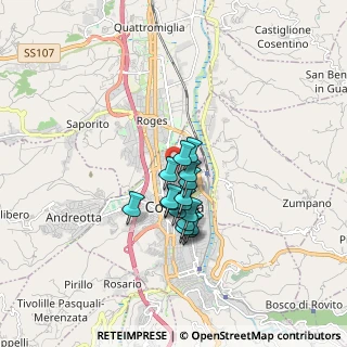 Mappa Via Carmine Tripodi, 87100 Cosenza CS, Italia (1.25188)