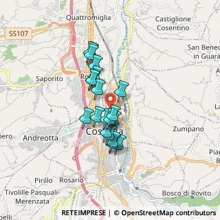 Mappa Via Giuseppe Peppino Impastato, 87100 Cosenza CS, Italia (1.3895)