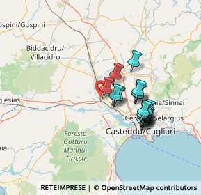 Mappa Località Case Sparse, 09033 Decimomannu CA, Italia (13.0865)