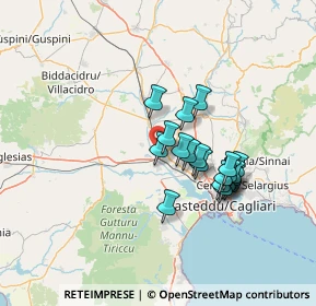 Mappa Località Case Sparse, 09033 Decimomannu CA, Italia (12.2855)