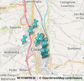 Mappa Piazza Impastato, 87010 Cosenza CS, Italia (1.3)