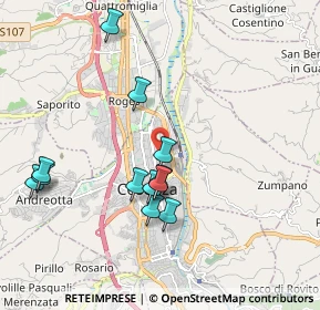 Mappa Piazza Impastato, 87010 Cosenza CS, Italia (2.07917)