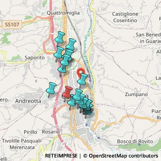 Mappa Palazzo GPS corpo A, 87100 Cosenza CS, Italia (1.6835)