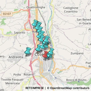 Mappa Piazza Impastato, 87010 Cosenza CS, Italia (1.2765)